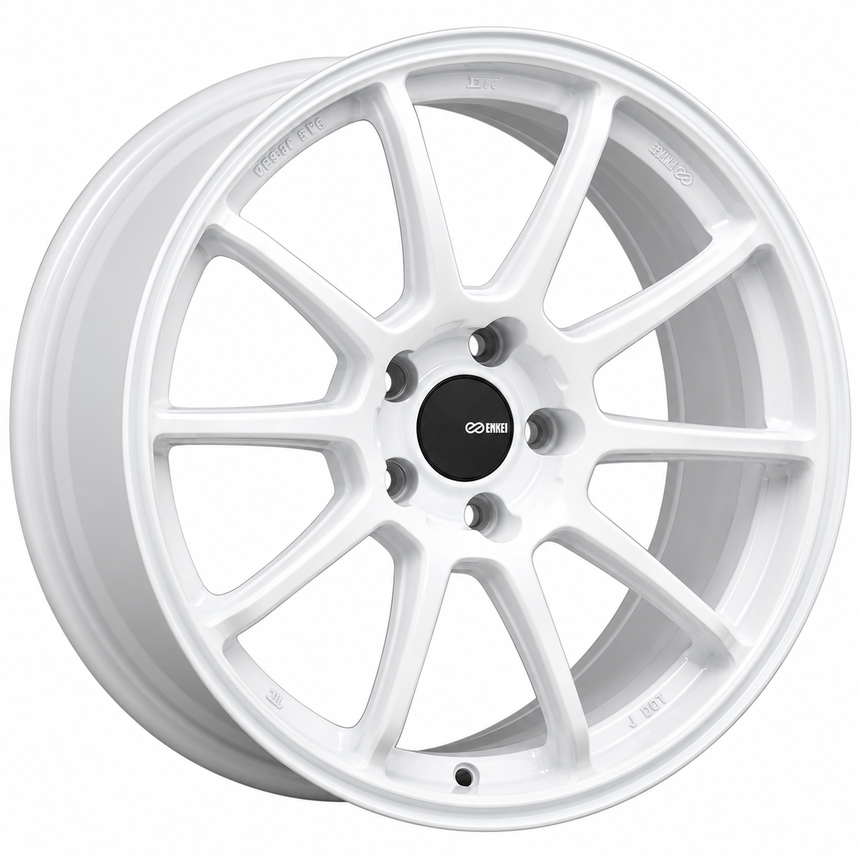 Enkei Triumph 18x9.5 5x114.3 +38mm Vanquish White Wheel